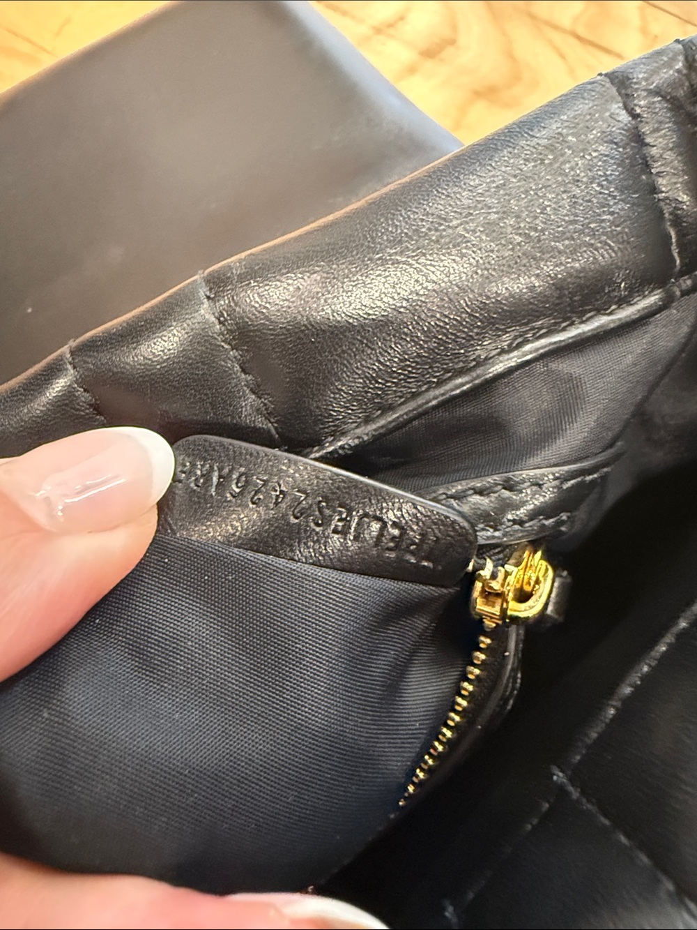 Burberry Black Quilted Leather Shoulder Bag with Gold Chain and TB Logo - Picture 11 of 15